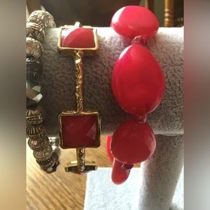 Mixed up trio of bracelets